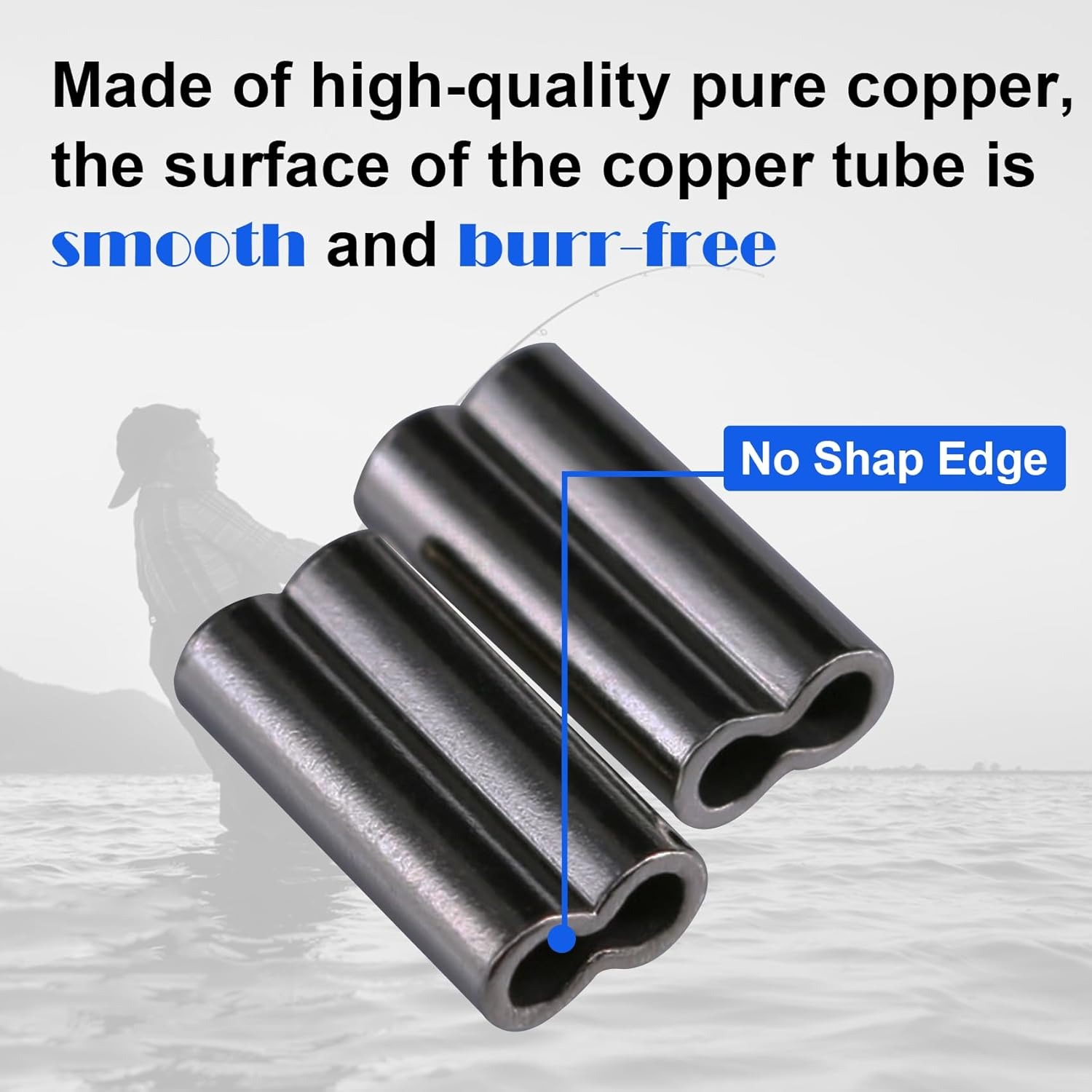 Kupfer Double Barrel Crimp Sle – Monofilament Line Bewertung und Preis
